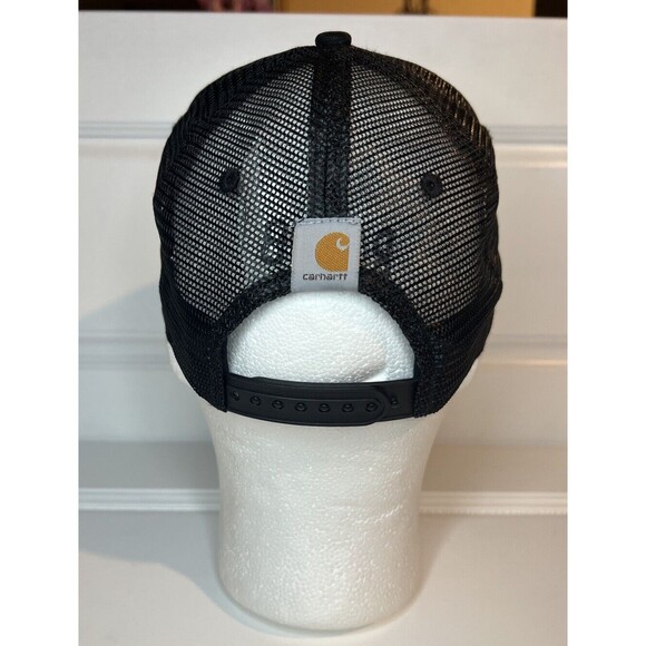 Carhartt Trucker Hat Well Crafted Garments Since 1889 Snapback OSFA Black - Picture 4 of 8